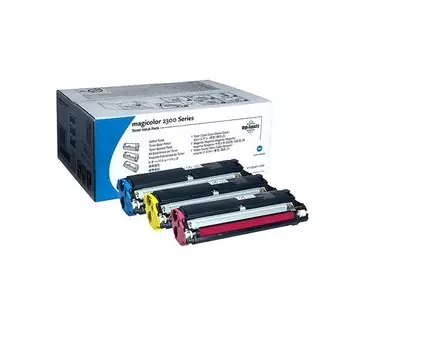Набор картриджей Konica-Minolta mc2300/2350 (4576611) красный/синий/желтый, 3 картриджа