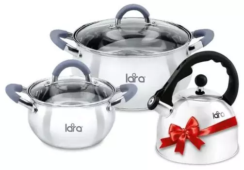 Набор кастрюль Lara Bell LR02-103 с чайником