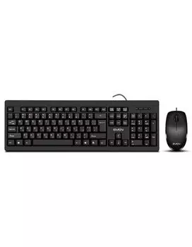 Набор клавиатура и мышь SVEN KB-S320C чёрные (USB, 105 кл, 4 кнопки, 1000 dpi)
