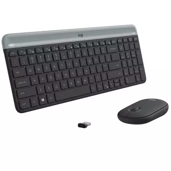 Набор клавиатура+мышь Logitech MK470 Slim Wireless Combo Graphite