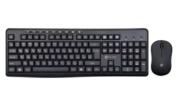 Набор Клавиатура + мышь Oklick 225M черный