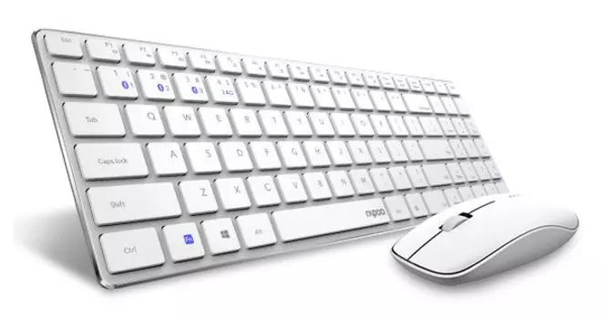Набор клавиатура+мышь Rapoo 9300M белый