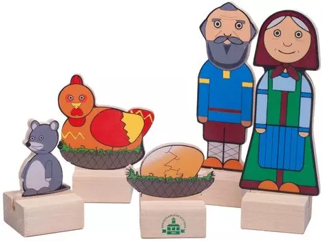 Набор Краснокамская Игрушка Н-67 Персонажи сказки Курочка ряба