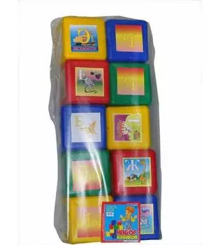 Набор "Кубики XL "Азбука" 10 кубиков