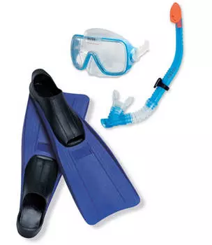 Набор маска + трубка + ласты Intex Wive Rider Set 55958