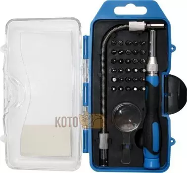 Набор мини бит ПРАКТИКА 33 шт с отверткой (774-535)