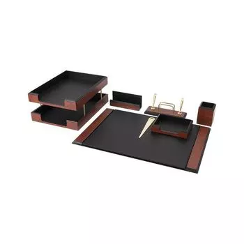 Набор настольный BESTAR "Onyx" из дерева, 7 предметов, цвет "палисандр", 237213