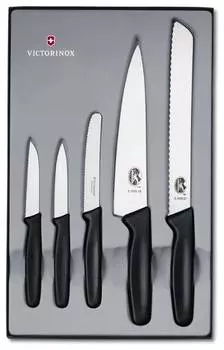 Набор ножей кухонных Victorinox Standart (5.1163.5) 5 шт черный