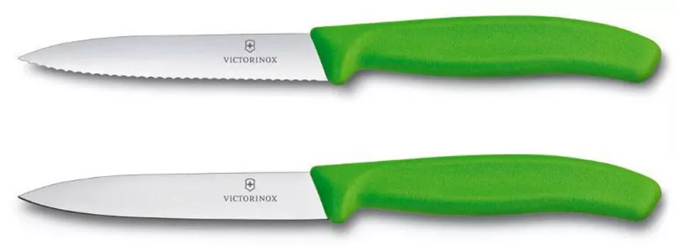 Набор ножей кухонных Victorinox Swiss Classic (6.7796.L4B) 2 шт салатовый