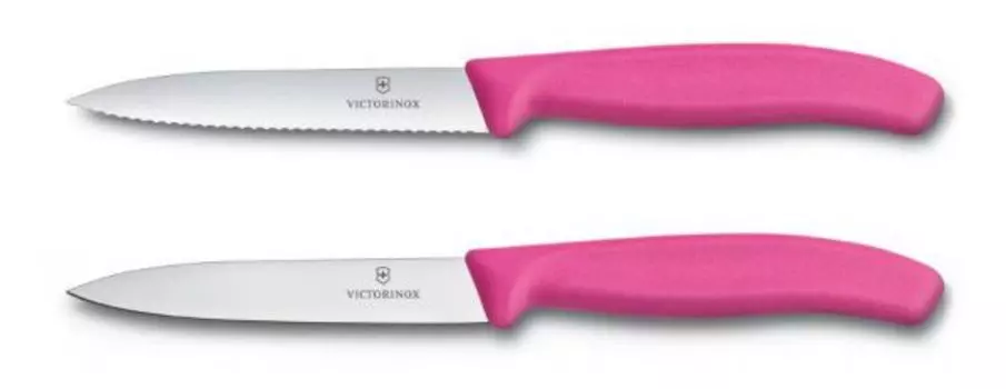 Набор ножей кухонных Victorinox Swiss Classic (6.7796.L5B) 2 шт розовый
