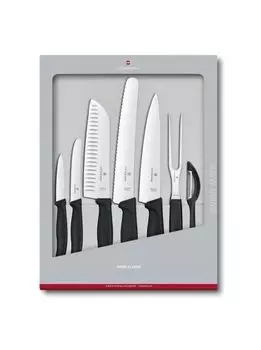 Набор ножей кухонных Victorinox Swiss Classic Kitchen (6.7133.7G) 7 шт черный