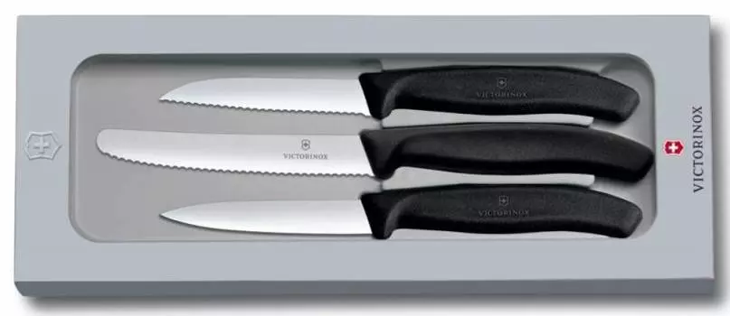 Набор ножей кухонных Victorinox Swiss Classic Paring (6.7113.3G) 3 шт черный