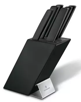 Набор ножей кухонных Victorinox Swiss Modern Cutlery Block (6.7186.63) 6 шт черный