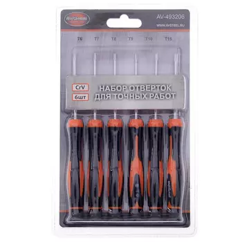 Набор отверток AV Steel Torx AV-493206