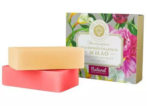 Набор парфюмированного мыла ДОМ ПРИРОДЫ Цветочный букет, 200г