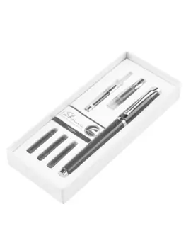 Набор Pierre Cardin I-Share PCI-001-1 Grey (ручка-роллер + насадка + конвертер + 3 картриджа)