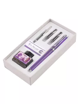 Набор Pierre Cardin We-Share PCW-001-2 Violet (ручка перьевая + 2 пера + чернила + конвертер)