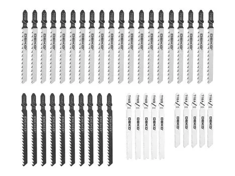 Набор пилок для лобзика по дереву и металлу DEKO JSB40, 40 шт