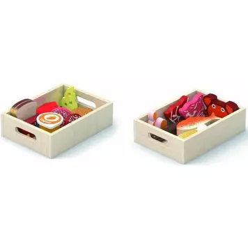 Набор "Продукты" в двух ящиках (17 пред.) в коробке 44525