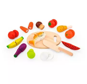 Набор "Режем продукты"в коробке доска, нож,продукты VIGA 59560