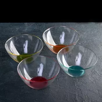 Набор салатников LUMINARC КОСМОС 17см с цветным дном 4шт, P6765