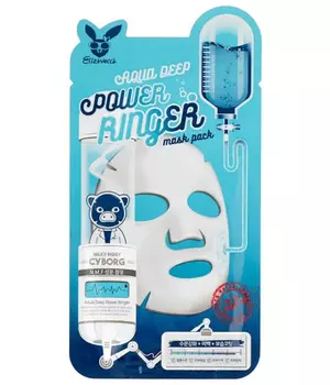 НАБОР Тканевая маска для лица ФРУКТЫ Aqua White Water IllumFruits Deep Power Ringer Mask Pack, 10 шт