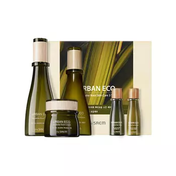 Набор уходовый с экстр. корня новозел. льна Urban Eco Harakeke Root Skin Care 3 Set 180мл/140мл/60мл/31мл*2