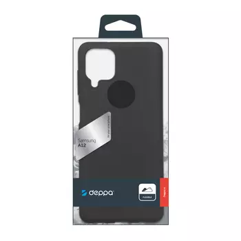 Накладка Deppa Gel Color для Samsung Galaxy A12, черный, PET синий