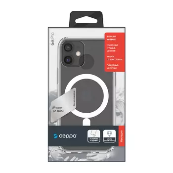 Накладка Deppa Gel Pro Magsafe для Apple iPhone 12 mini, прозрачный, картон