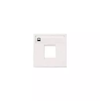 Накладка для 1-го суппорта/разъема типа 2017... и/или 2018... 2мод. Zenit бел. ABB 2CLA221810N1101