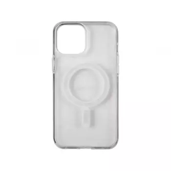 Накладка пластик Red Line для iPhone 14 Plus, для MagSafe, с силиконовым краем, прозрачная
