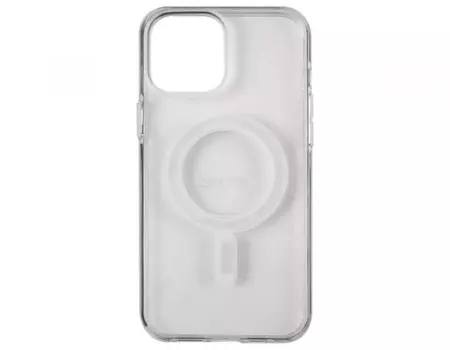 Накладка пластик Red Line для iPhone 14 Pro Max, для MagSafe, с силиконовым краем, прозрачная