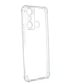 Накладка силикон iBox Crystal для Infinix HOT 20i, с усиленными углами (прозрачный)