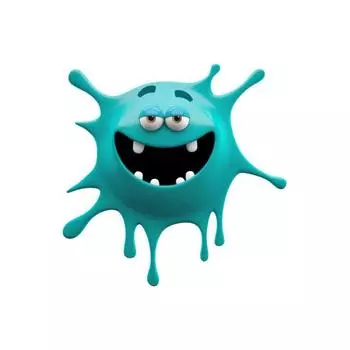 Наклейка на автомобиль Лизун (самоклеющаяся размер 150х150мм)