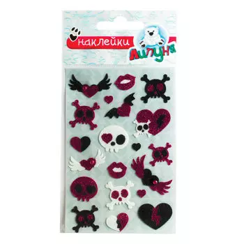 Наклейки ЛИПУНЯ Блестящие Фан, с европодвесом, GS021