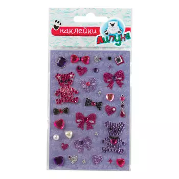 Наклейки ЛИПУНЯ Хрустальные мишки, с европодвесом, RSS014