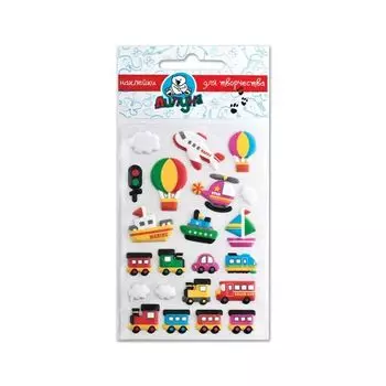 Наклейки ЛИПУНЯ Зефирные игрушки, с европодвесом, EMM003