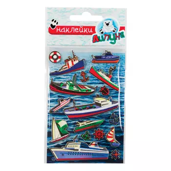 Наклейки ЛИПУНЯ Зефирные корабли, с европодвесом, MMS022