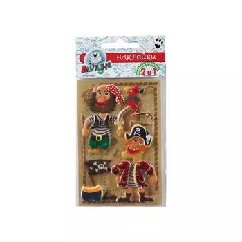 Наклейки ЛИПУНЯ "Зефирные пираты", с европодвесом, DMS001