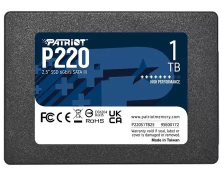 Накопитель SSD 2.5" Patriot 1.0TB P220 (P220S1TB25)