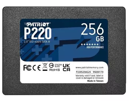 Накопитель SSD 2.5" Patriot 256GB P220 (P220S256G25)