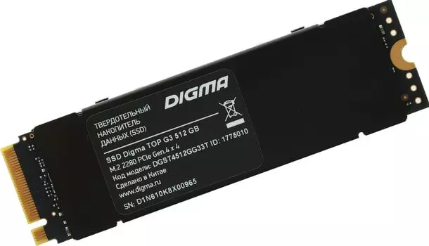 Накопитель SSD Digma 512Gb (DGST4512GG33T)