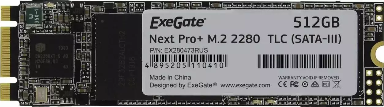 Накопитель SSD ExeGate UV500MNextPro+ 512 Gb (EX280473RUS)