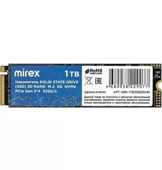 Накопитель SSD Mirex 1Tb 13640-1TB3QM2NVM