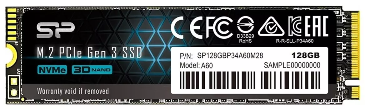 Накопитель SSD Silicon Power P34A60 128Gb (SP128GBP34A60M28)