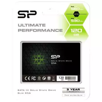 Накопитель SSD Silicon Power S56 SATA III 120GB (SP120GBSS3S56B25RM)