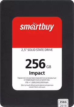 Накопитель SSD SmartBuy Impact 256Gb (SBSSD-256GT-PH12-25S3)