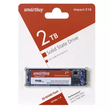 Накопитель SSD SmartBuy Impact E16 500Gb (SBSSD-500GT-PH16-M2P4)