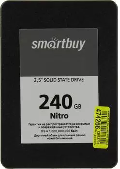 Накопитель SSD Smartbuy Nitro 240Gb (SBSSD-240GQ-MX902-25S3)