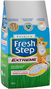 Наполнитель Fresh Step 9.52кг тройная защита впитывающий (18 литров) 4712